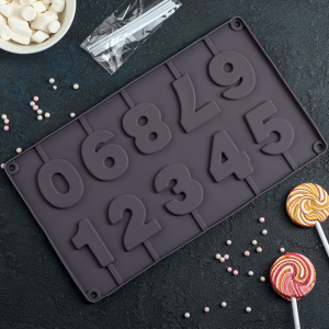 Форма для леденцов,10 ячеек,27 17 1см Арифметика